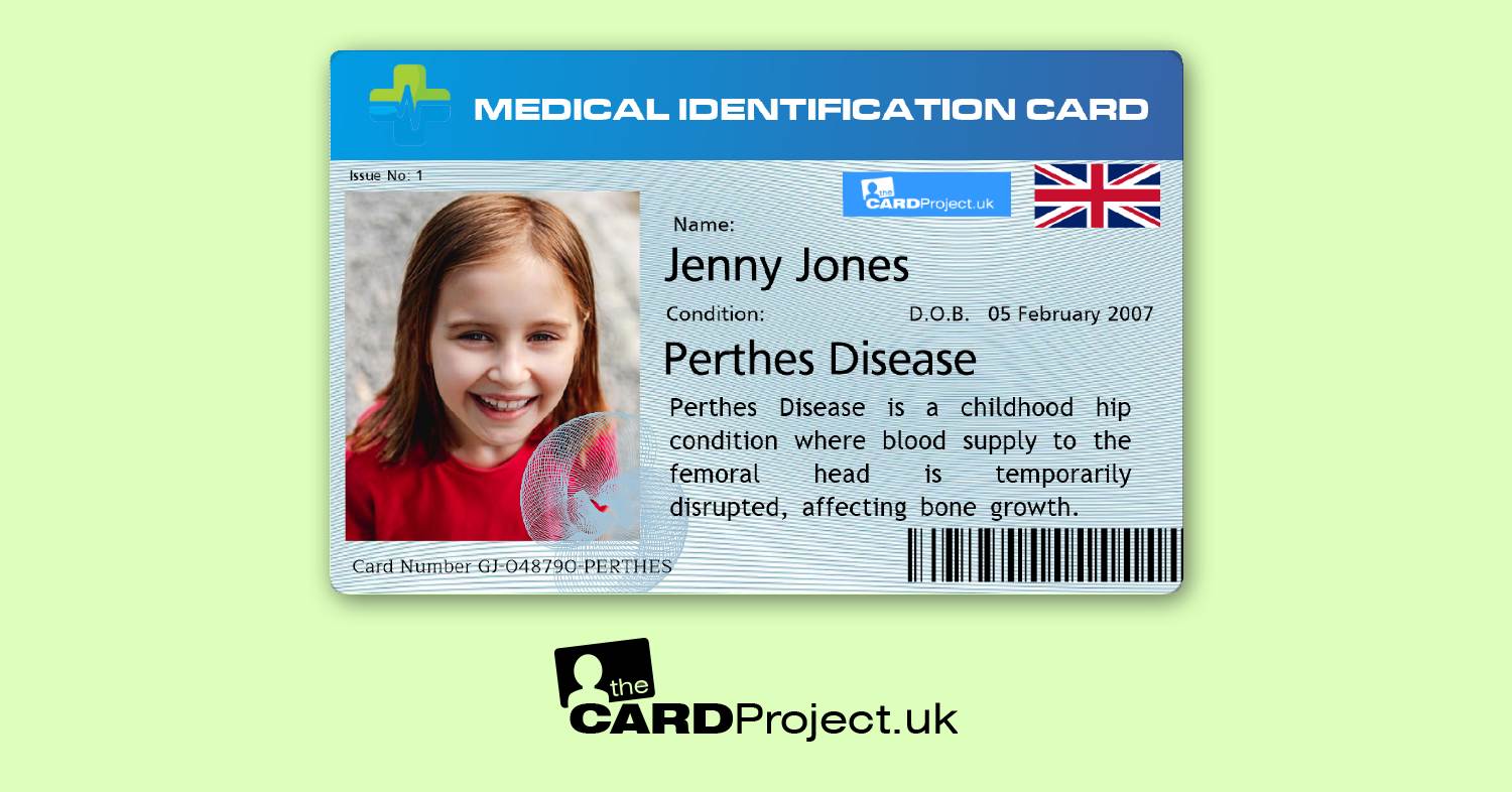 Perthes Premium Medical ID Card (FRONT)